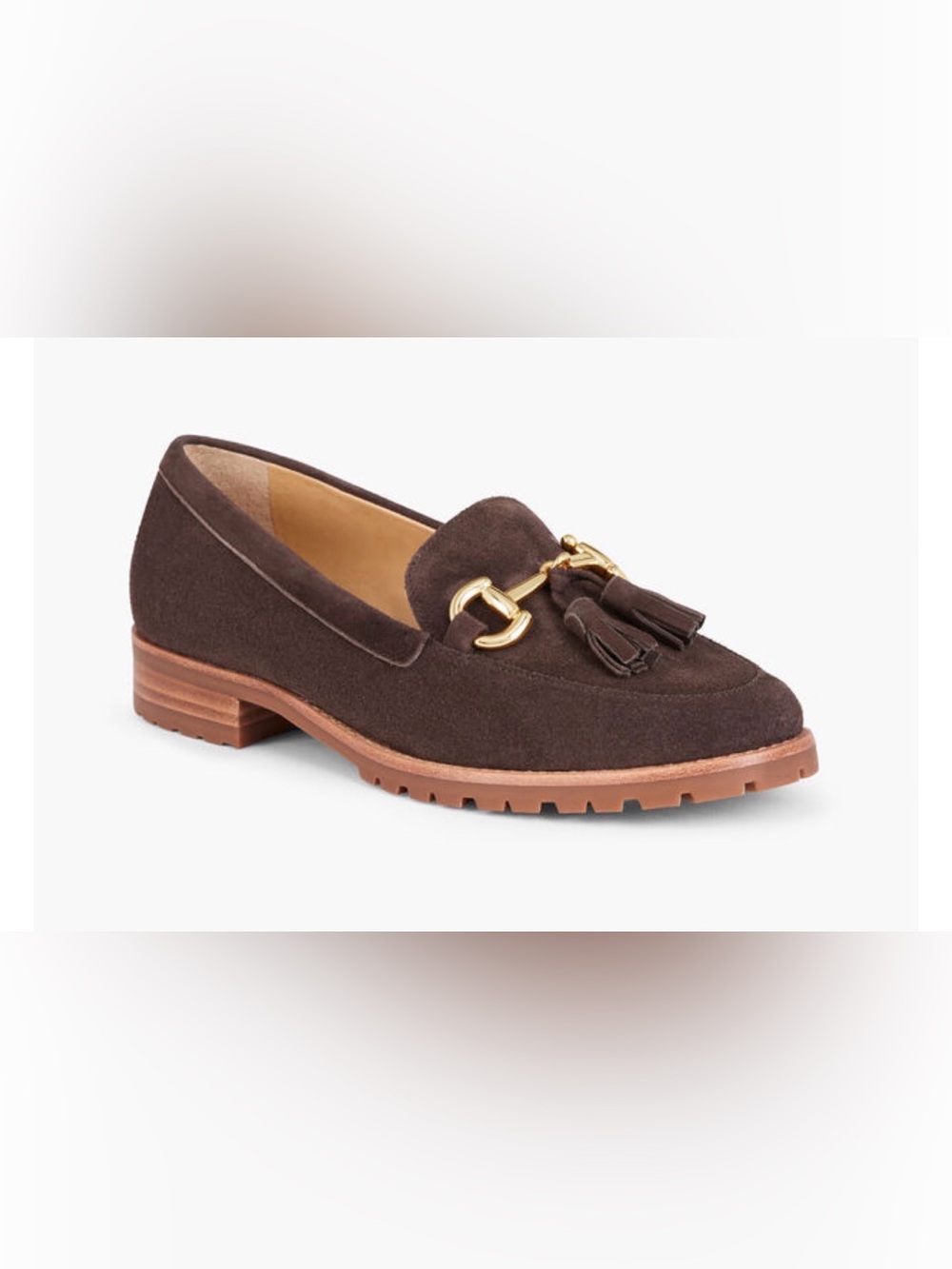 Talbots Cassidy Tassel Suede Loafers